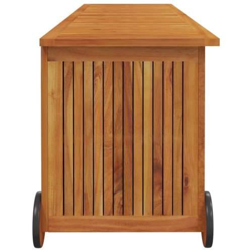 Vrtna kutija za pohranu s kotačima 150x50x58 cm od drva bagrema - 150 x 50 x 58 cm Cijena