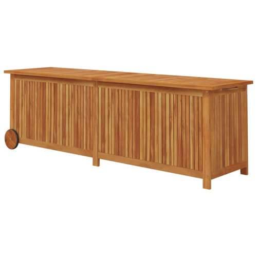Vrtna kutija za pohranu s kotačima 150x50x58 cm od drva bagrema - 150 x 50 x 58 cm Cijena