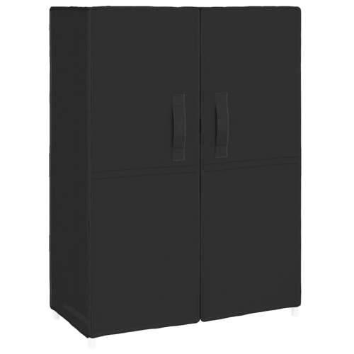 Ormarić za cipele crni 60 x 28 x 90 cm od tkanine - Crna 1 90 cm 28 cm Cijena