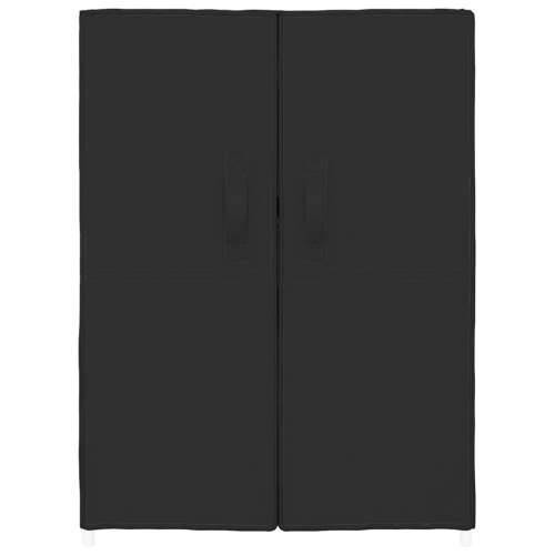 Ormarić za cipele crni 60 x 28 x 90 cm od tkanine - Crna 1 90 cm 28 cm Cijena