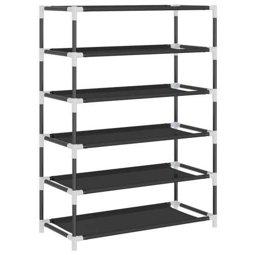 Ormarić za cipele crni 60 x 28 x 90 cm od tkanine - Crna 1 90 cm 28 cm Cijena