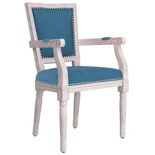 Blagovaonska stolica plava baršunasta Cijena
