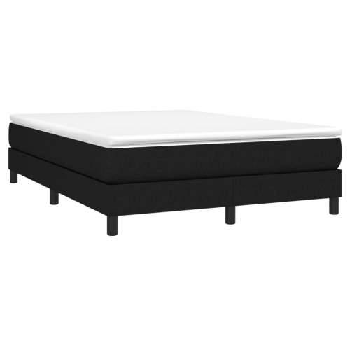 Krevet s oprugama i madracem crni 140x200 cm od tkanine - Crna 140 x 200 cm 25 cm Cijena