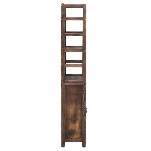 Vitrina tamnosmeđa 46 x 24 x 140 cm od masivnog drva paulovnije - Tamno smeđa 1 Cijena