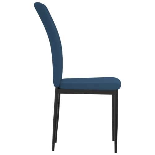 Blagovaonske stolice 4 kom plave baršunaste Cijena