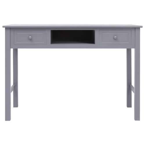 Radni stol sivi 108 x 45 x 76 cm od masivnog drva paulovnije Cijena