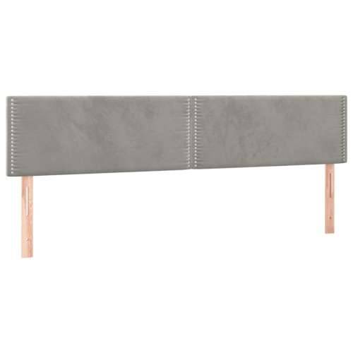 Krevet box spring s madracem LED svjetlosivi 180x200 cm baršun - Svjetlosiva 180 x 200 cm Obično s čavlima Cijena