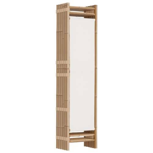 Paravan - Sklopiva sobna pregrada s 6 panela 240 cm od bambusa i platna - Krem bijela 240 x 180 cm 1 Cijena