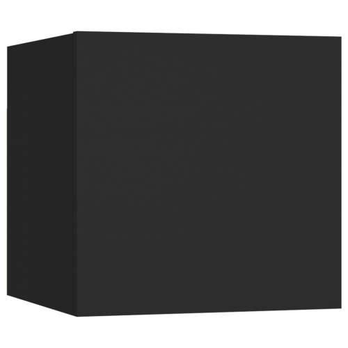 7-dijelni set TV ormarića crni od konstruiranog drva Cijena