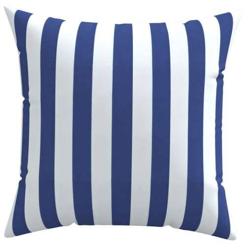 Ukrasni jastuci 4 kom plavo-bijeli prugasti 50x50 cm od tkanine Cijena