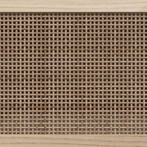 TV ormarić crni 105 x 30 x 40 cm od borovine i prirodnog ratana - Crna 1 Cijena