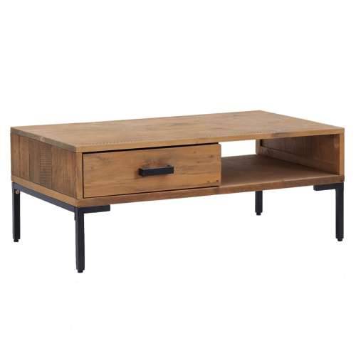 Stolić za kavu 90 x 50 x 35 cm od masivne borovine - Smeđa 1 Cijena