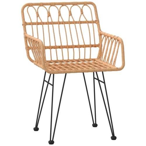 Vrtna garnitura - 3-dijelni vrtni blagovaonski set od poliratana - Smeđa Dužina stola 80 cm 2 Cijena