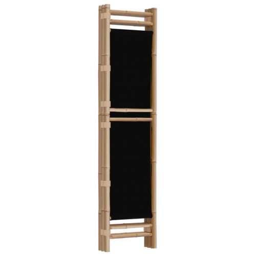 Paravan - Sklopiva sobna pregrada s 3 panela 120 cm od bambusa i platna - Crna 120 x 180 cm 1 Cijena