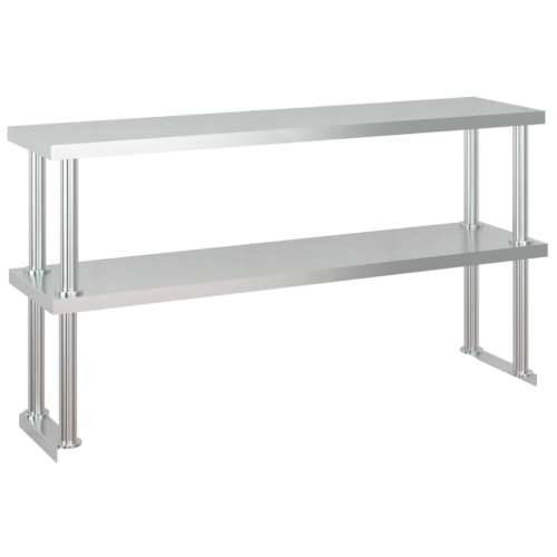 Kuhinjski radni stol s policom 120x60x145 cm nehrđajući čelik Cijena