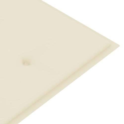 Klupa Batavia s krem jastukom 150 cm od masivne tikovine - Krema 150 cm 1 Cijena