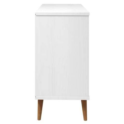 Ladičar MOLDE bijeli 113x40x80 cm od masivne borovine - Bijela 1 Cijena