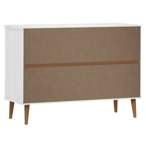 Ladičar MOLDE bijeli 113x40x80 cm od masivne borovine - Bijela 1 Cijena