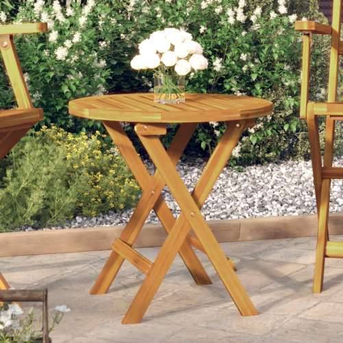 Bistro stol Ø 46 x 47 cm od masivnog bagremovog drva - Smeđa 1 Okruglo Cijena