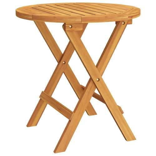Bistro stol Ø 46 x 47 cm od masivnog bagremovog drva - Smeđa 1 Okruglo Cijena