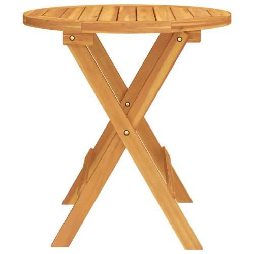 Bistro stol Ø 46 x 47 cm od masivnog bagremovog drva - Smeđa 1 Okruglo Cijena