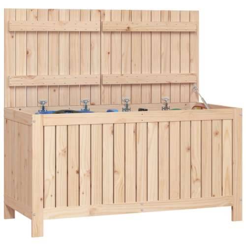 Vrtna kutija za pohranu 121x55x64 cm od masivne borovine - Prirodna boja bora 121 x 55 x 64 cm Cijena