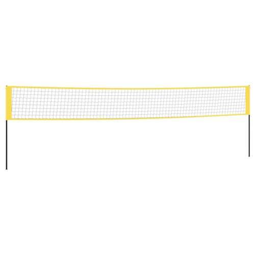 Mreža za badminton žuto-crna 600 x 155 cm od PE tkanine Cijena