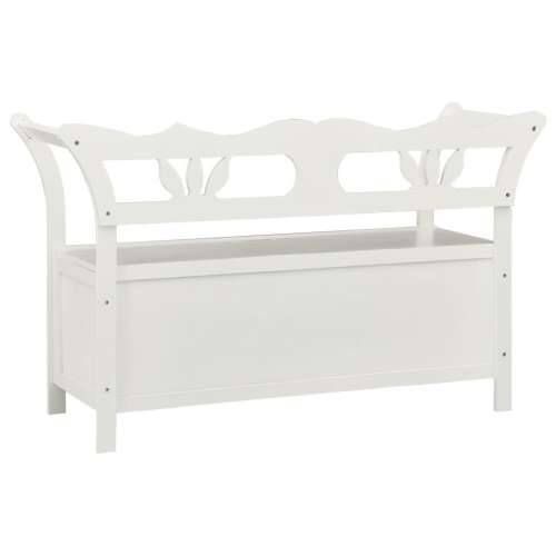 Klupa bijela 107 x 45 x 75,5 cm od masivne jelovine - Bijela Cijena