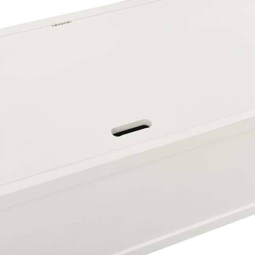 Klupa bijela 107 x 45 x 75,5 cm od masivne jelovine - Bijela Cijena