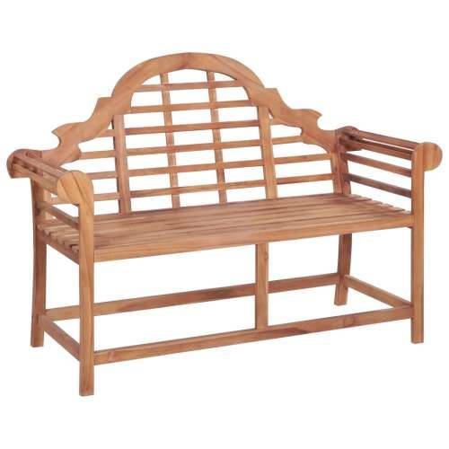 Vrtna klupa 127 x 58,5 x 92,5 cm od masivne tikovine Cijena