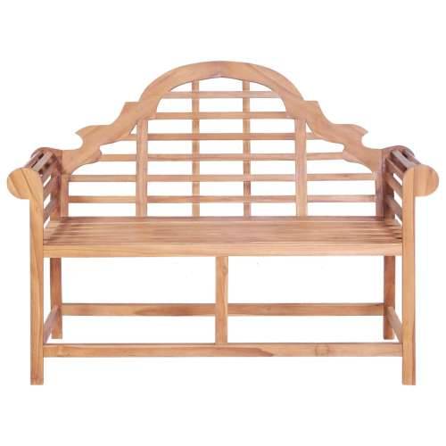 Vrtna klupa 127 x 58,5 x 92,5 cm od masivne tikovine Cijena