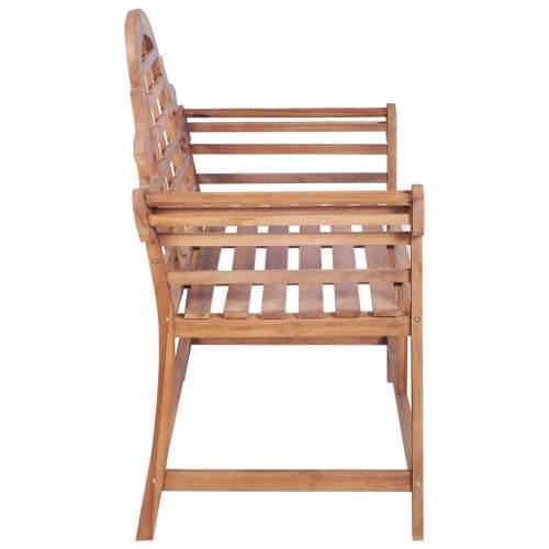 Vrtna klupa 127 x 58,5 x 92,5 cm od masivne tikovine Cijena