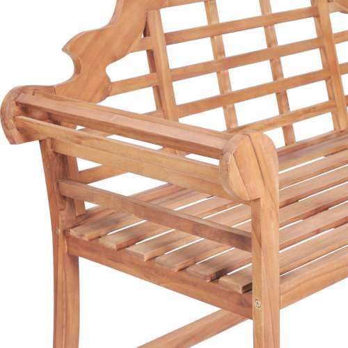 Vrtna klupa 127 x 58,5 x 92,5 cm od masivne tikovine Cijena