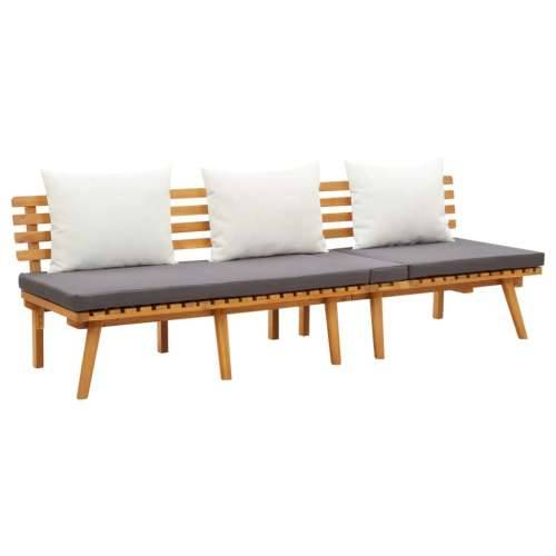 Vrtni dnevni ležaj 200 x 65 cm od masivnog bagremovog drva Cijena
