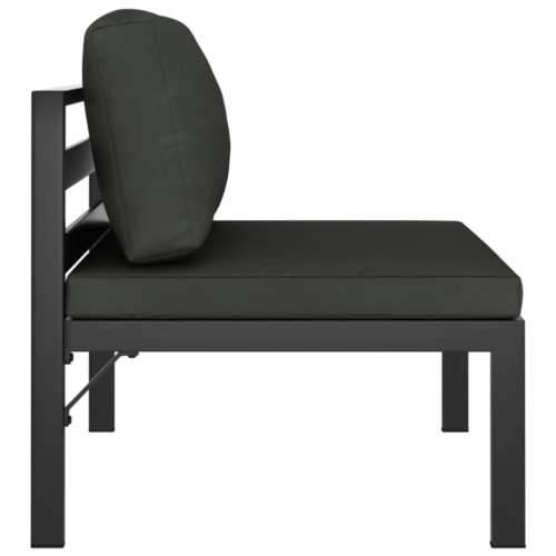 Vrtna garnitura - 3-dijelni set vrtnih sofa s jastucima aluminijski antracit Cijena