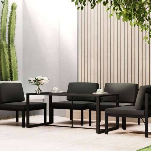 Vanjski blagovaonski stol antracit 120 x 60 x 66 cm aluminijski Cijena