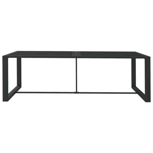 Vanjski blagovaonski stol antracit 120 x 60 x 66 cm aluminijski Cijena