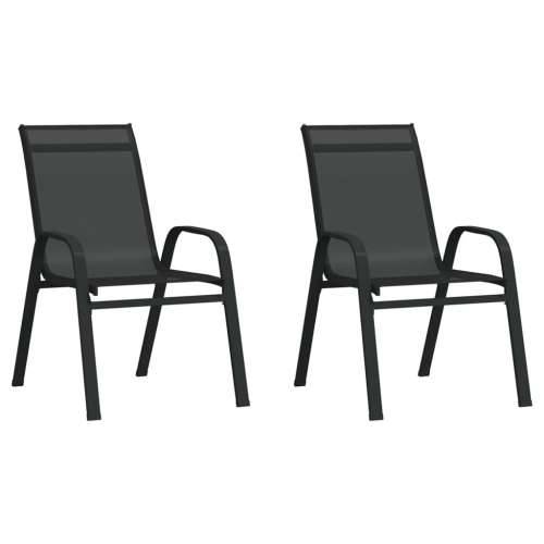 3-dijelni vrtni bistro set crni - Crna na 3 Cijena