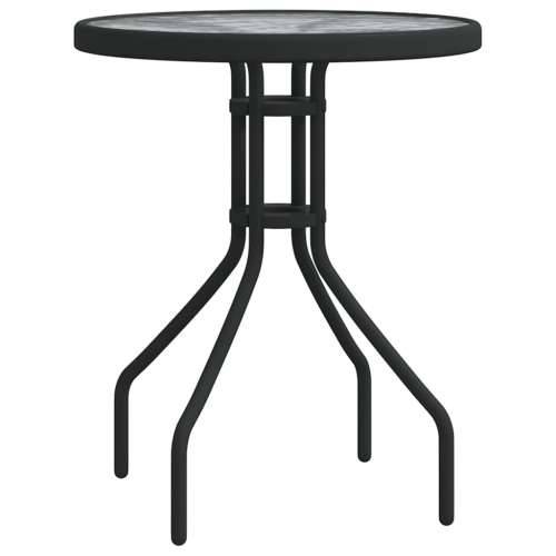 3-dijelni vrtni bistro set crni - Crna na 3 Cijena