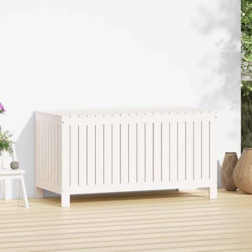 Vrtna kutija za pohranu bijela 121x55x64 cm od masivne borovine - Bijela boja bora 121 x 55 x 64 cm Cijena