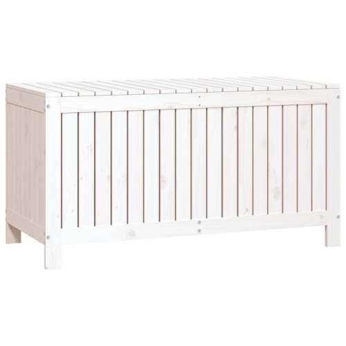 Vrtna kutija za pohranu bijela 121x55x64 cm od masivne borovine - Bijela boja bora 121 x 55 x 64 cm Cijena
