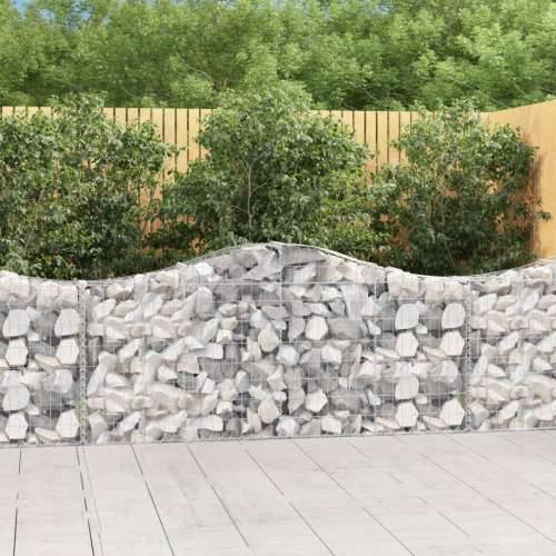 Lučne gabionske košare 7 kom 200x30x80/100 cm pocinčano željezo - 200 x 30 x 80/100 cm 7 Cijena