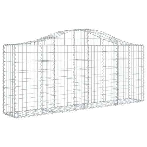 Lučne gabionske košare 7 kom 200x30x80/100 cm pocinčano željezo - 200 x 30 x 80/100 cm 7 Cijena