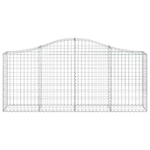 Lučne gabionske košare 7 kom 200x30x80/100 cm pocinčano željezo - 200 x 30 x 80/100 cm 7 Cijena