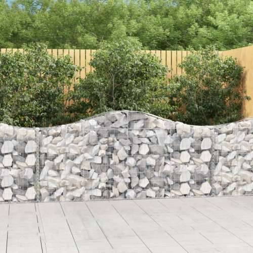 Lučne gabionske košare 8 kom 200x30x80/100 cm pocinčano željezo - 200 x 30 x 80/100 cm 8 Cijena