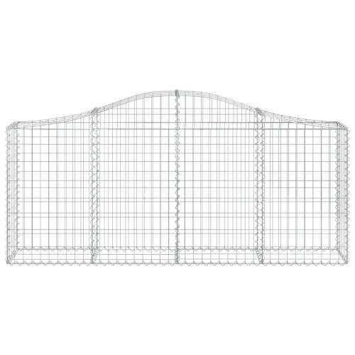 Lučne gabionske košare 8 kom 200x30x80/100 cm pocinčano željezo - 200 x 30 x 80/100 cm 8 Cijena