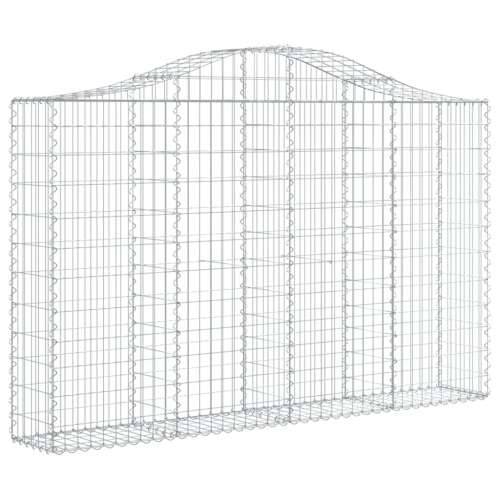 Lučne gabionske košare 5 kom 200x30x120/140cm pocinčano željezo - 200 x 30 x 120/140 cm 5 Cijena