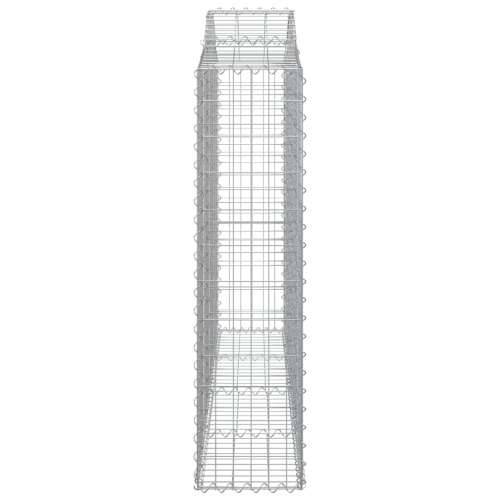 Lučne gabionske košare 5 kom 200x30x120/140cm pocinčano željezo - 200 x 30 x 120/140 cm 5 Cijena