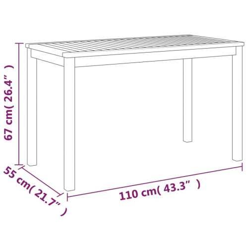 Vrtni stol 110 x 55 x 67 cm od masivnog bagremovog drva Cijena