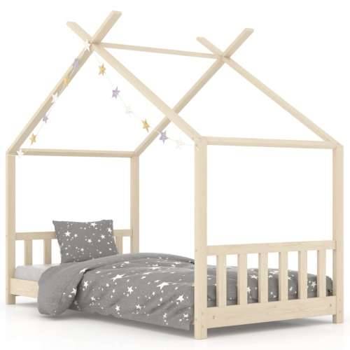Okvir za dječji krevet od masivne borovine 70 x 140 cm Cijena